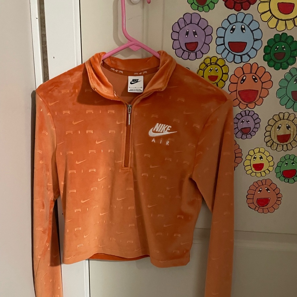 Nike velour quarter zip